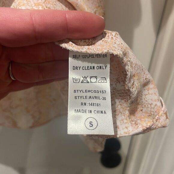 Buddy Love snakeskin vneck blouse SZ small - Picture 3 of 6